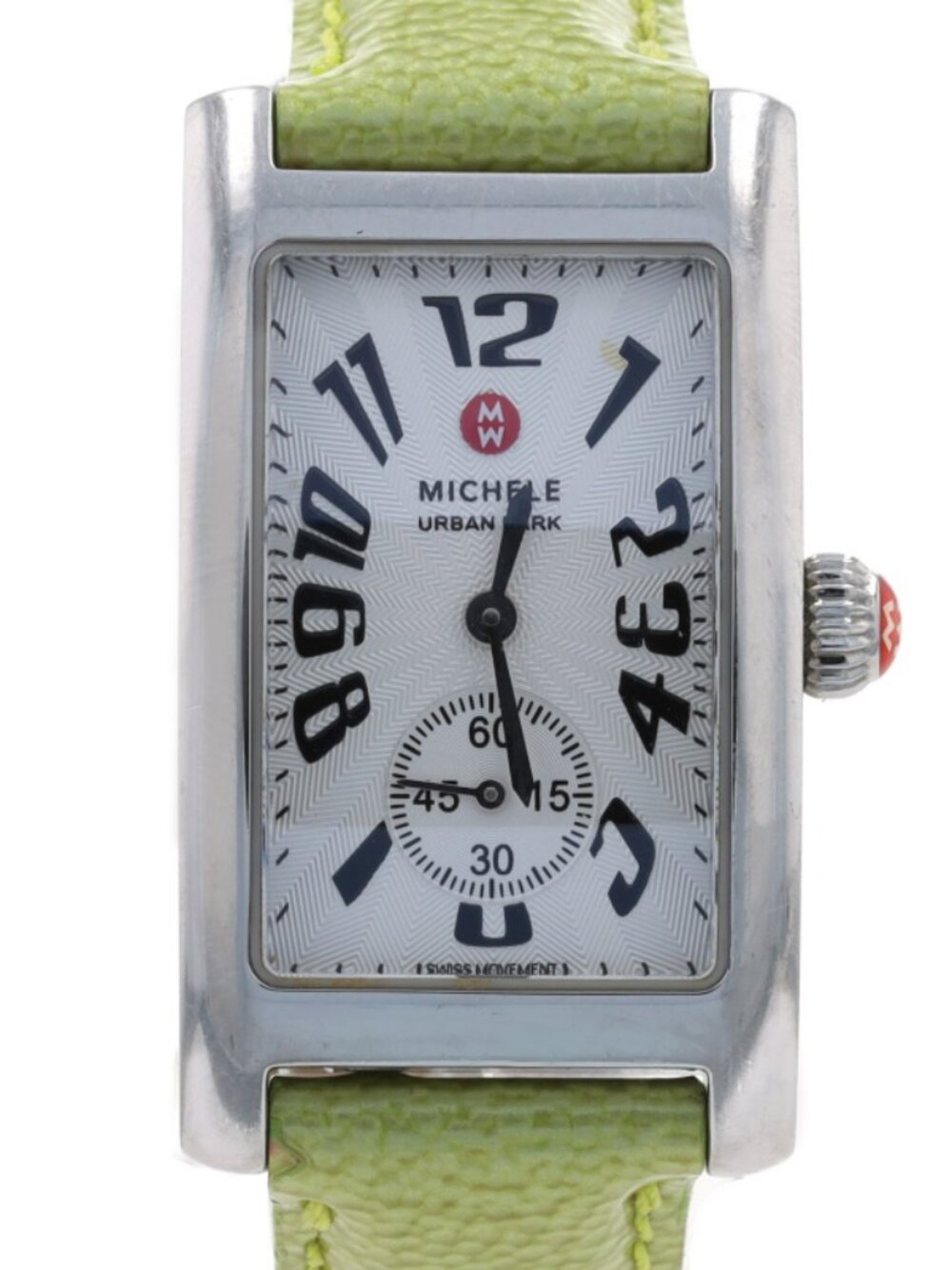 Michele Urban Park Ladies Watch MW02S00A0001 Stainless Quartz Green 1 Yr Wnty